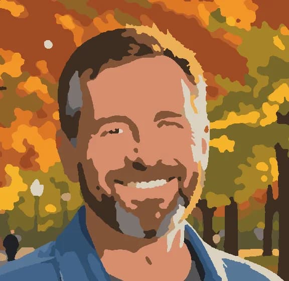 То же лицо после подготовки: участки крупнее и ровнее, глаза и улыбка читаются