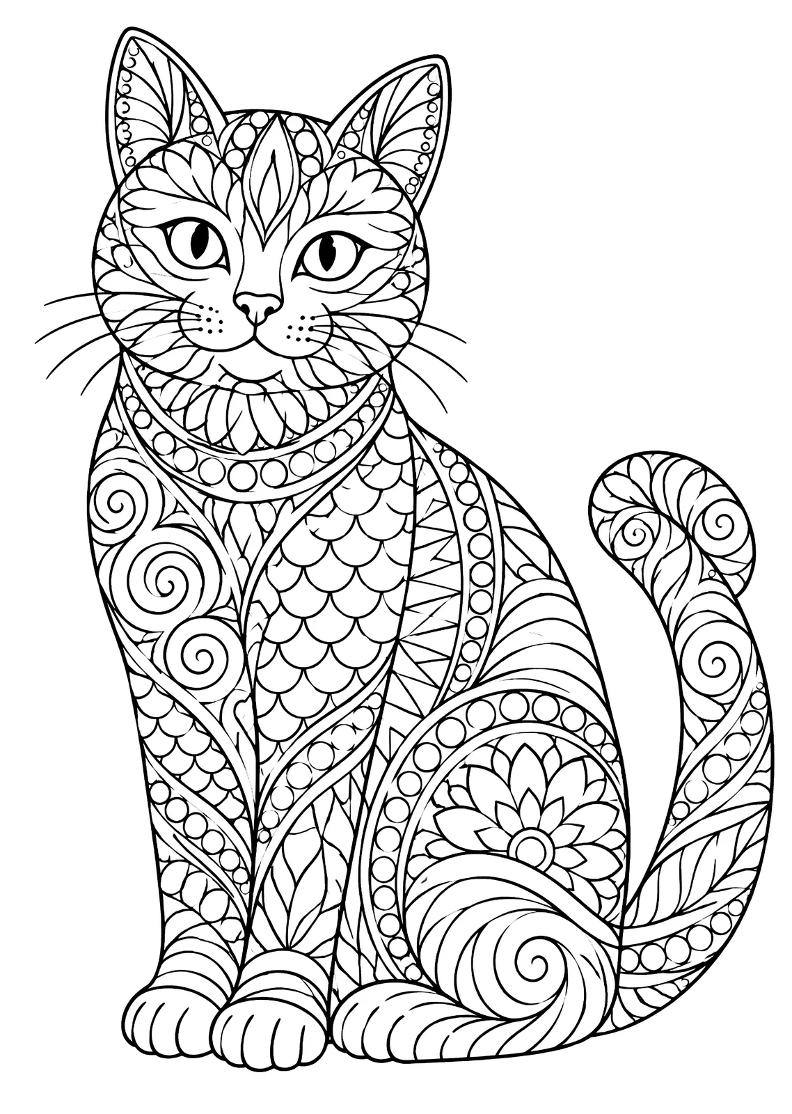 Сидящий кот