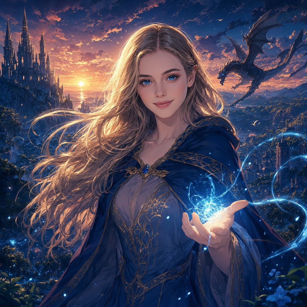 Fantasy anime scene — пример результата