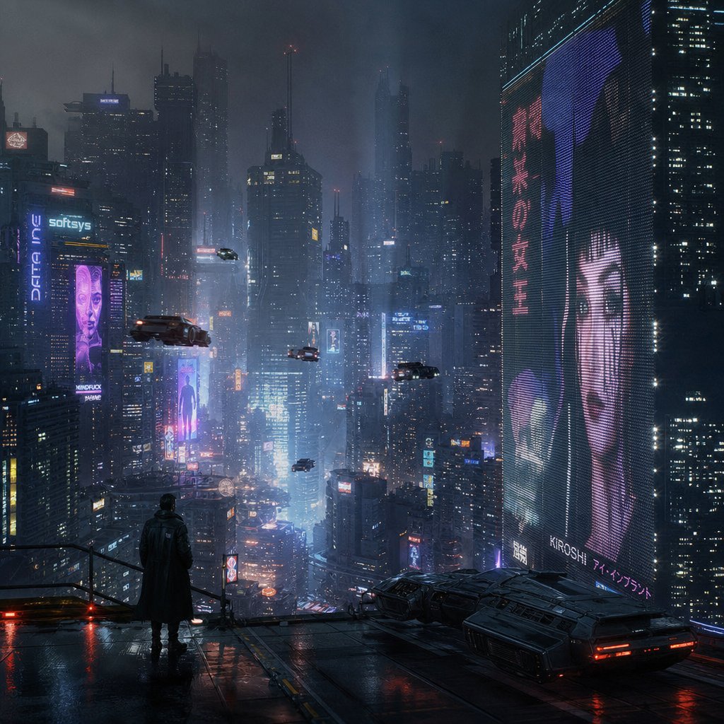 Sci-Fi город — пример результата