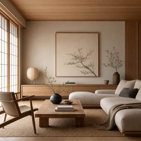 Japandi интерьер